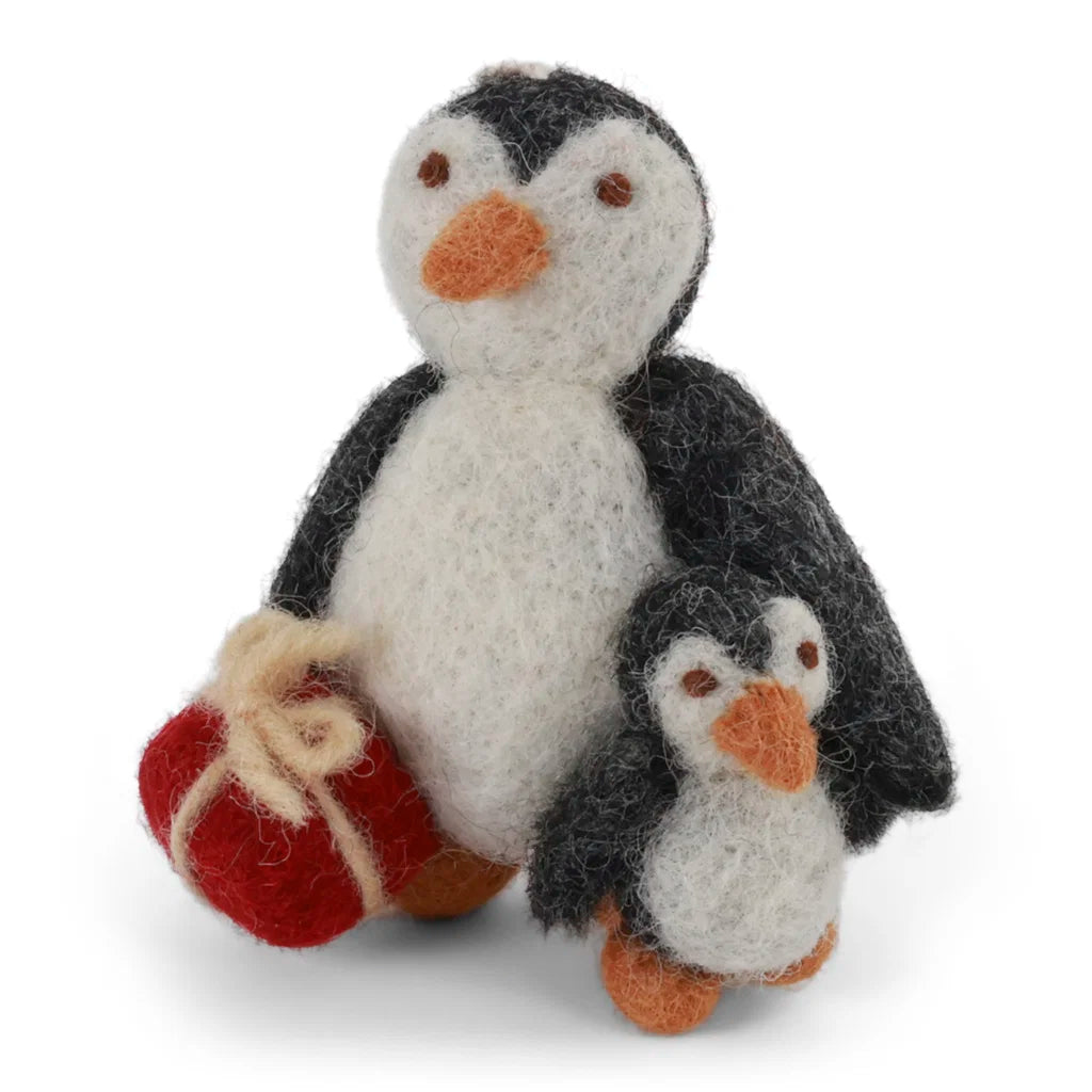 Filz Pinguin mit Baby