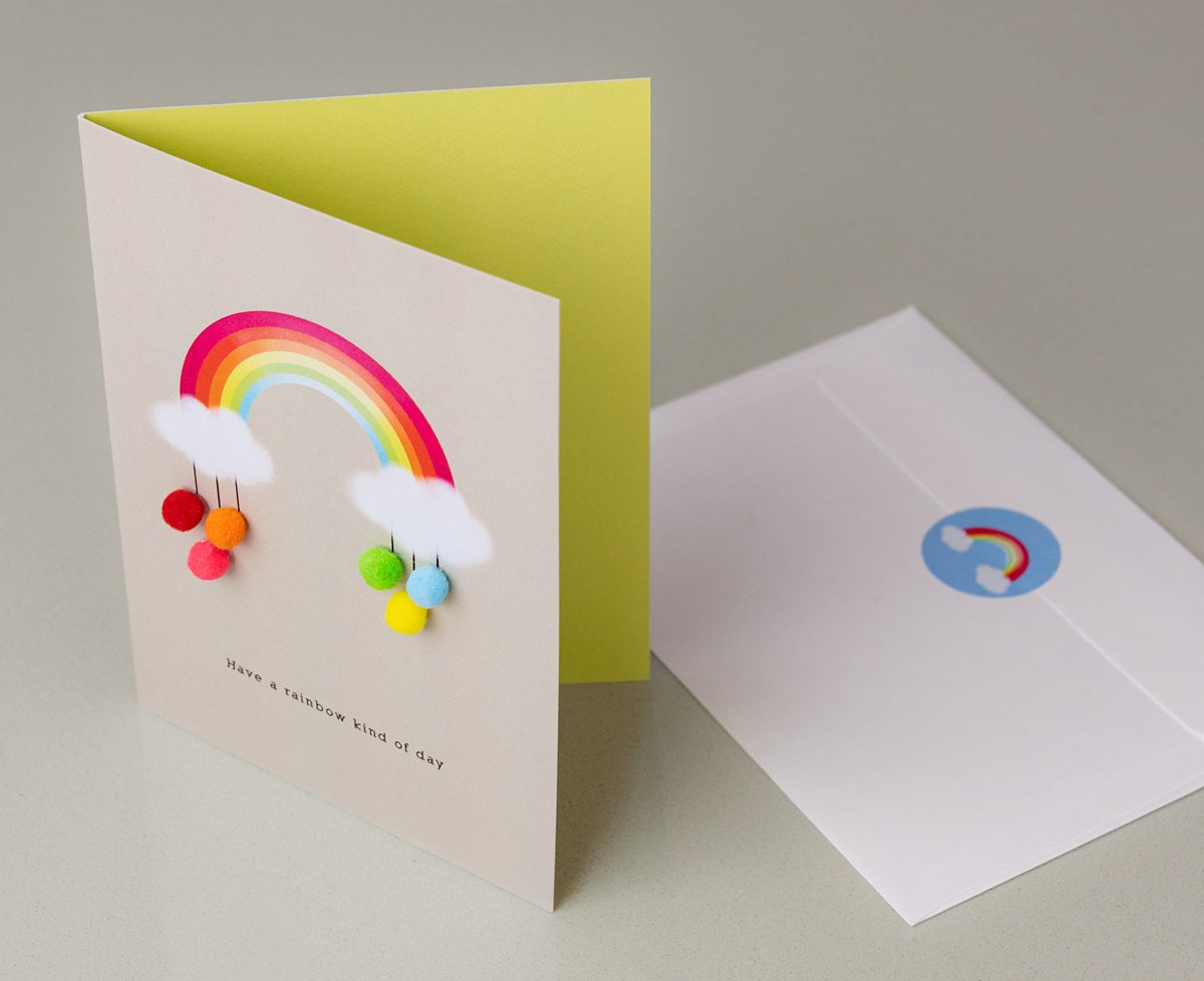Postkarte Rainbow and Clouds