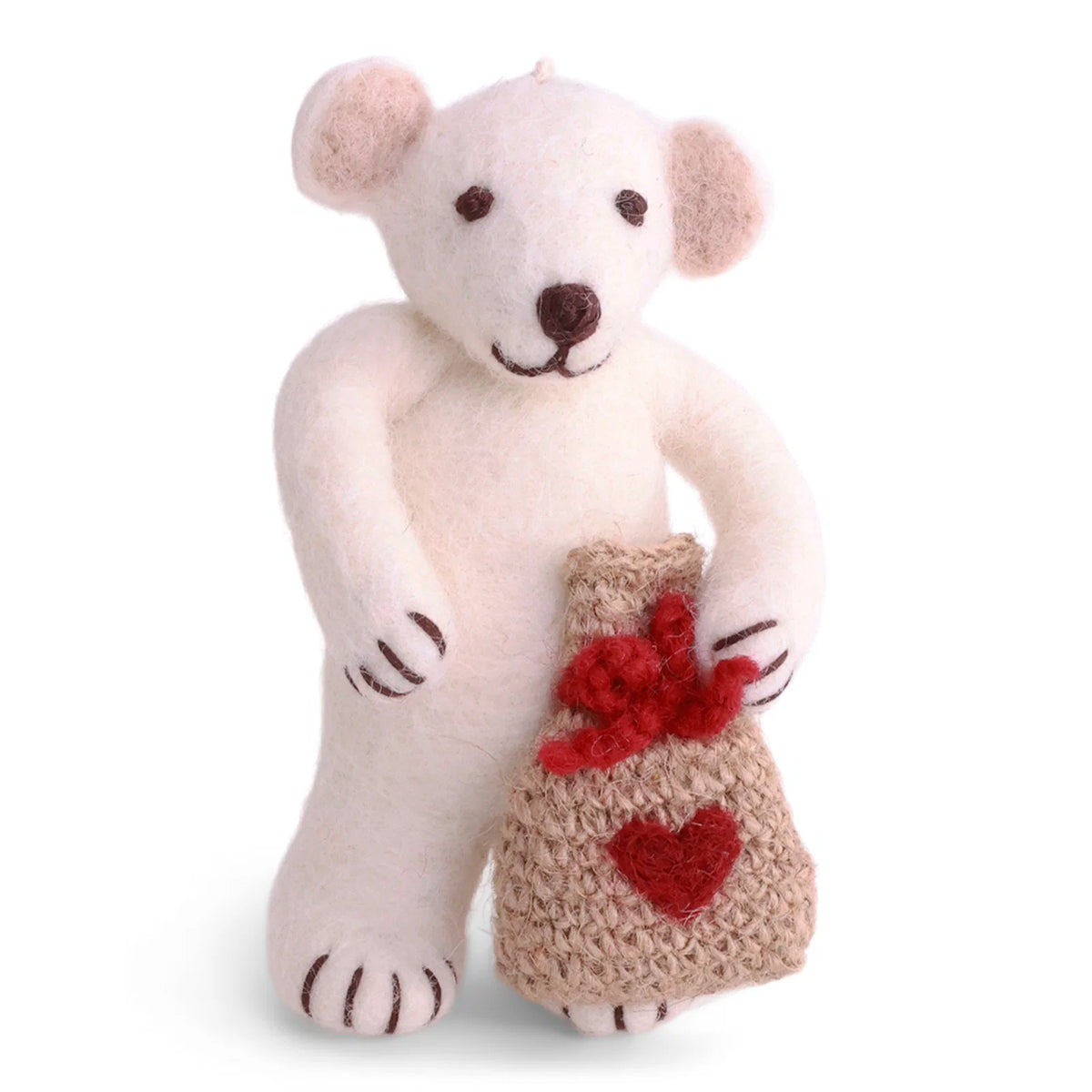 Eisbär mit Beutel