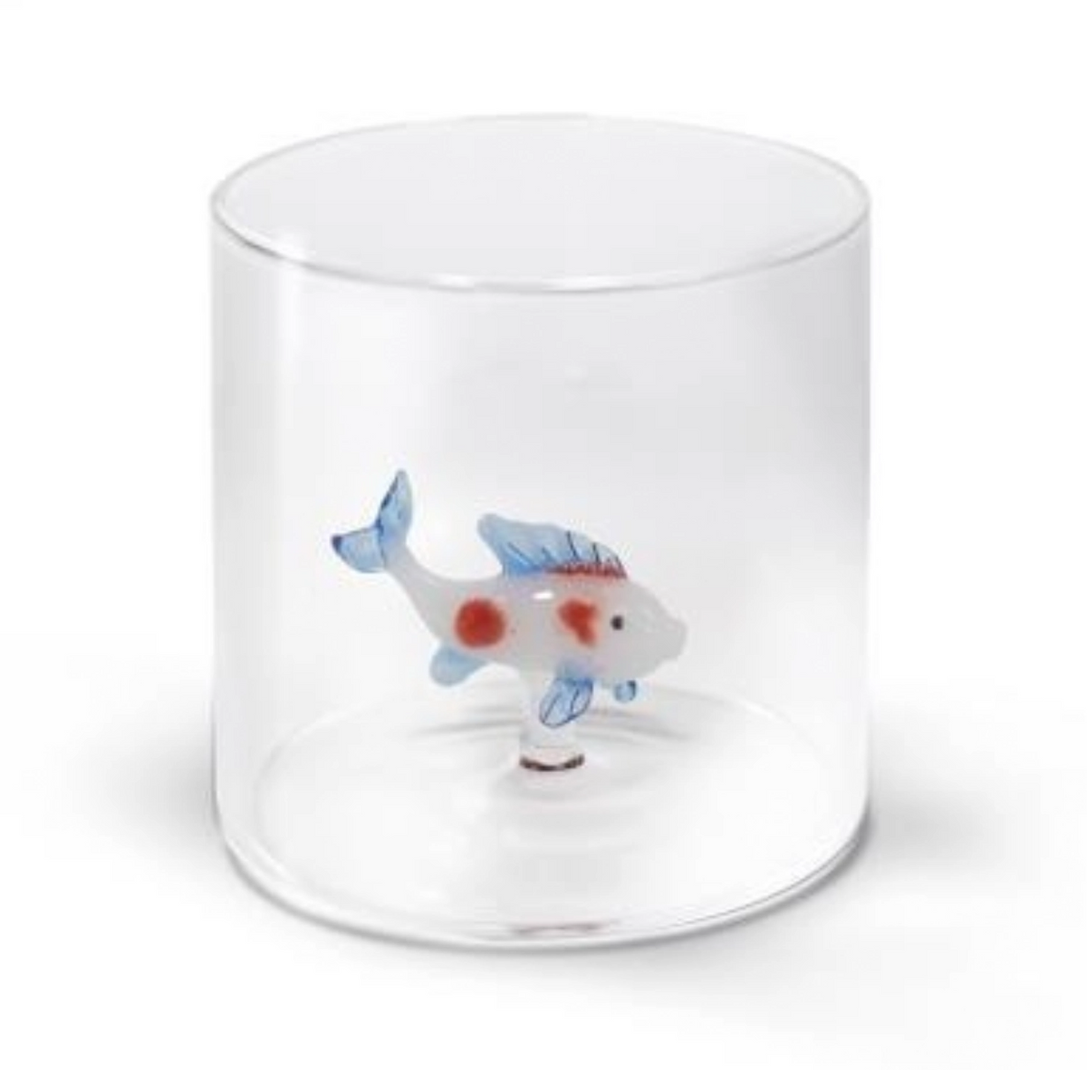 Glas mit Karpfen