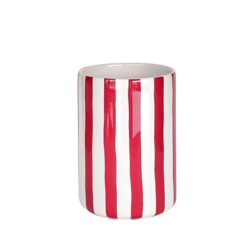 Vase mit Streifen
