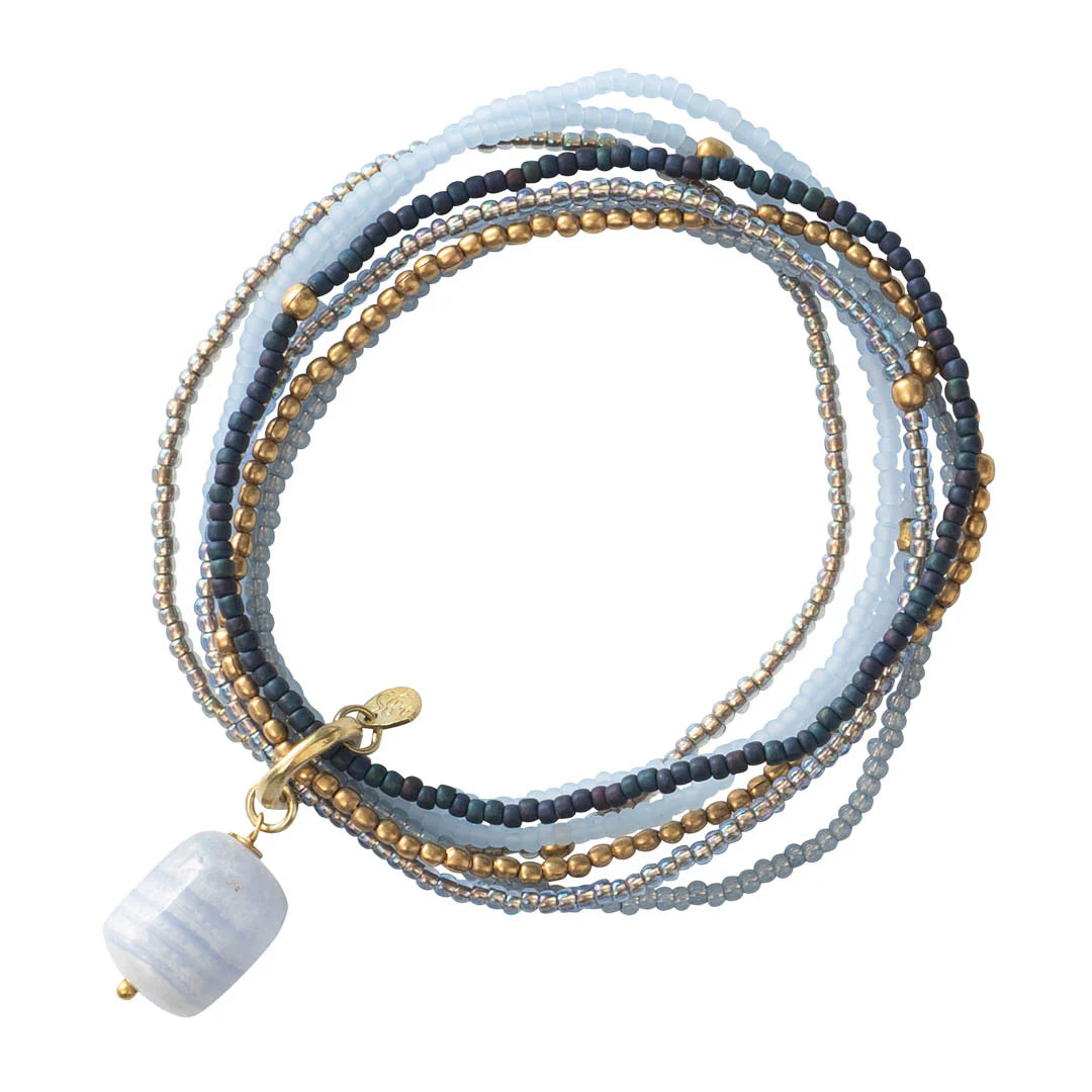 Armband Nirmala blau lace