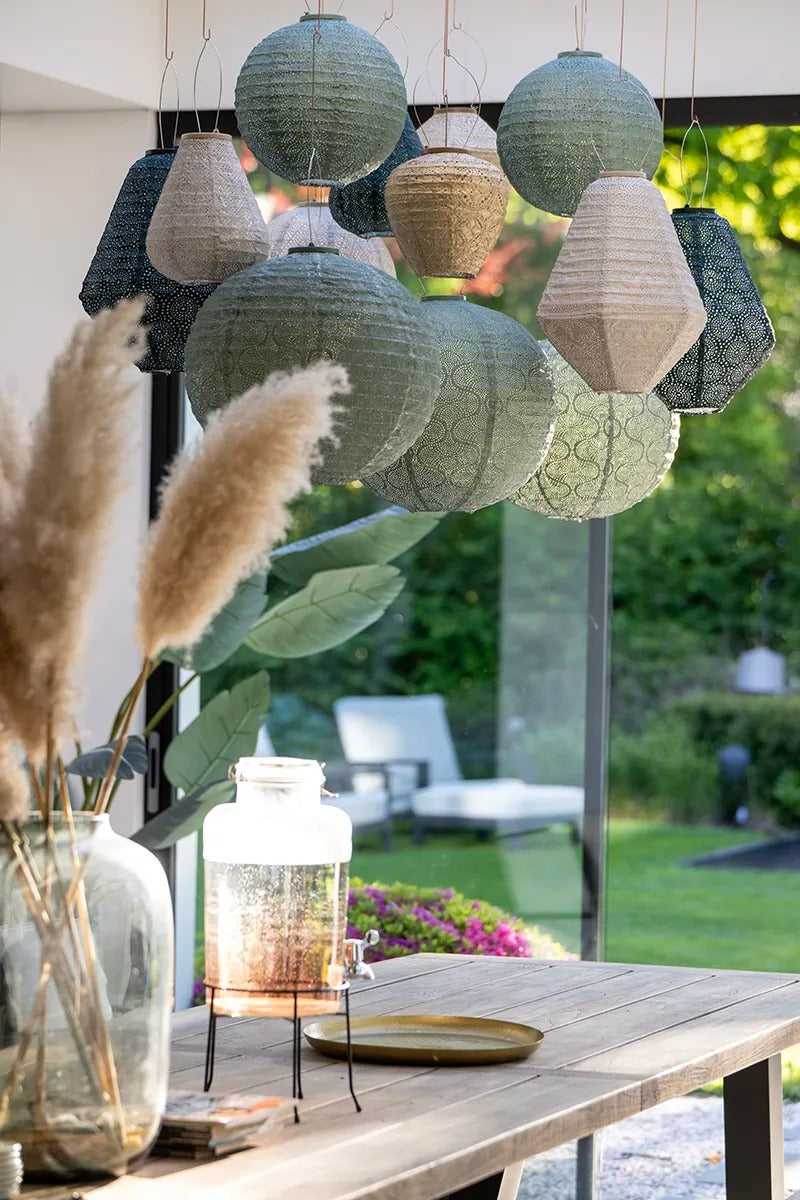 Solar Lampion Topaze Crown gold