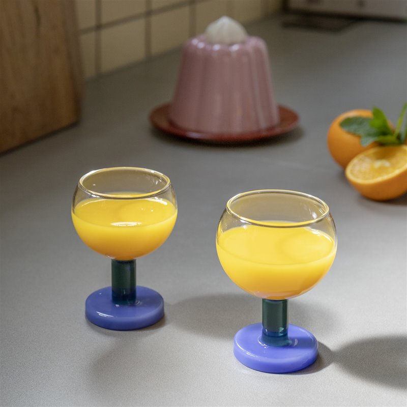 Glas Cantine 2er-Set blau