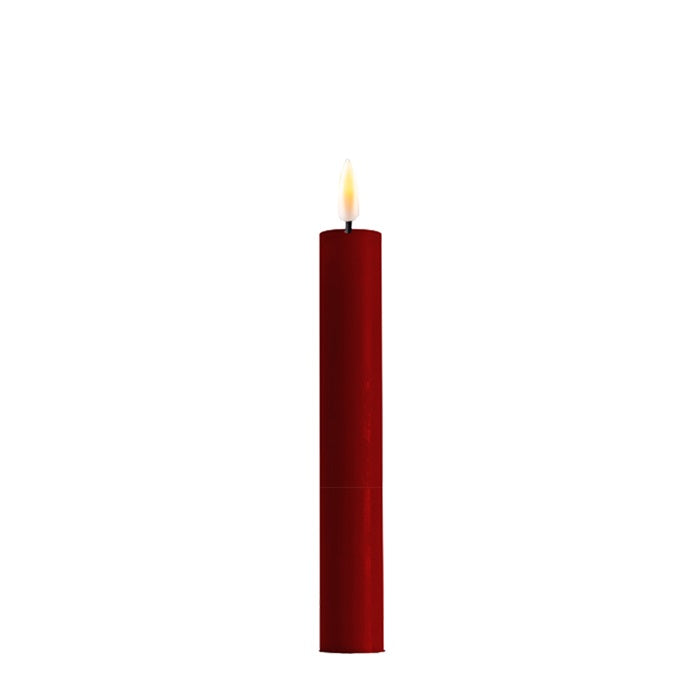 LED Kerze bordeaux
