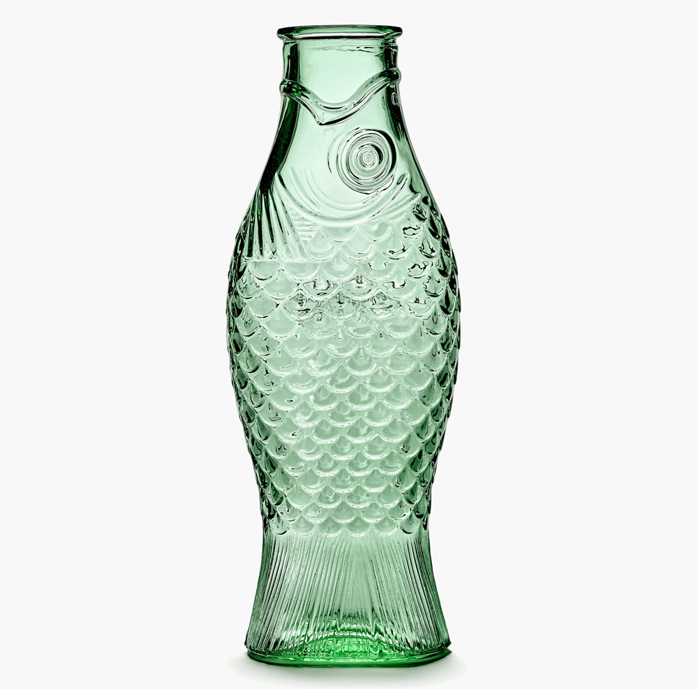 Glas Karaffe Fisch