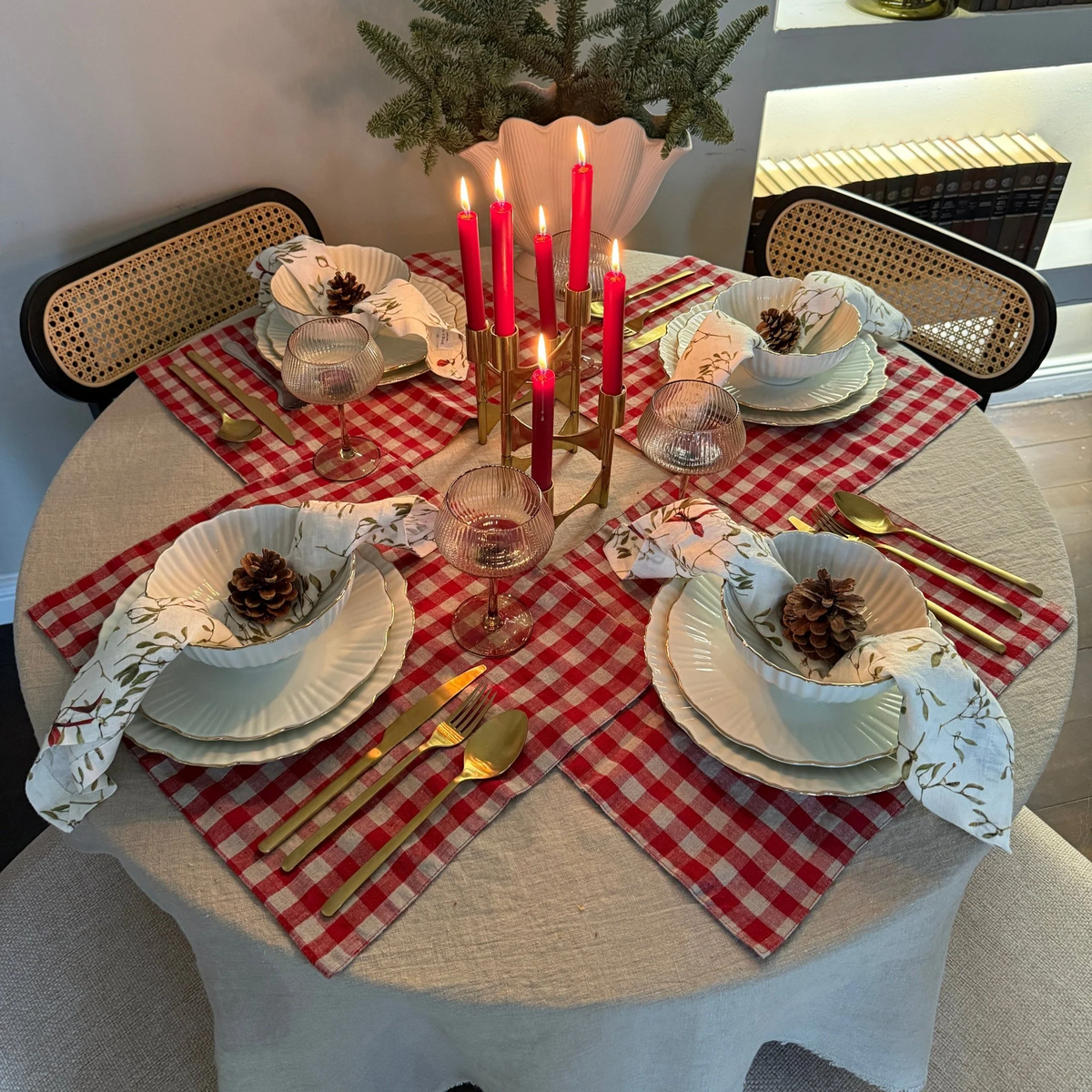 Leinen Tischset