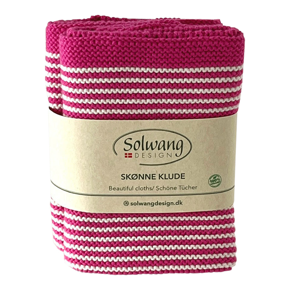 Spüllappen Set pink gestreift