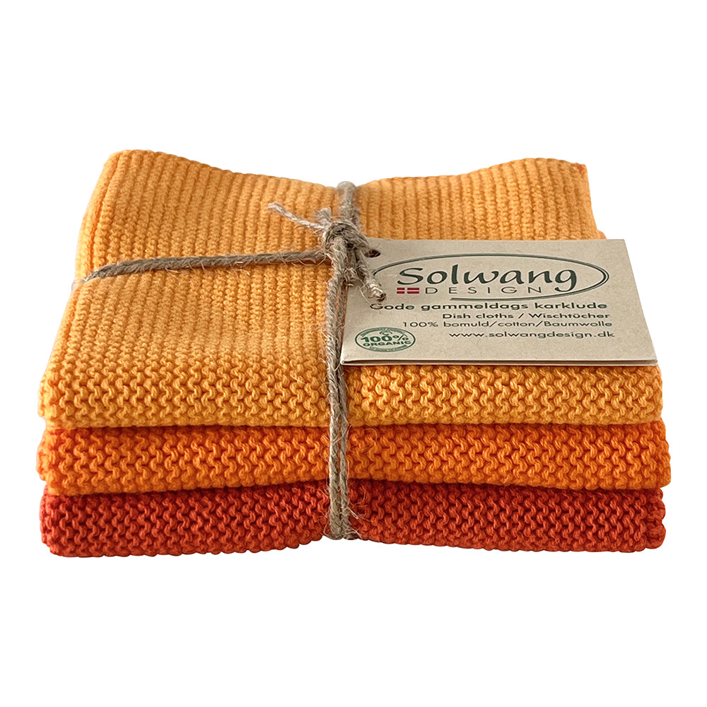Spüllappen Set orange