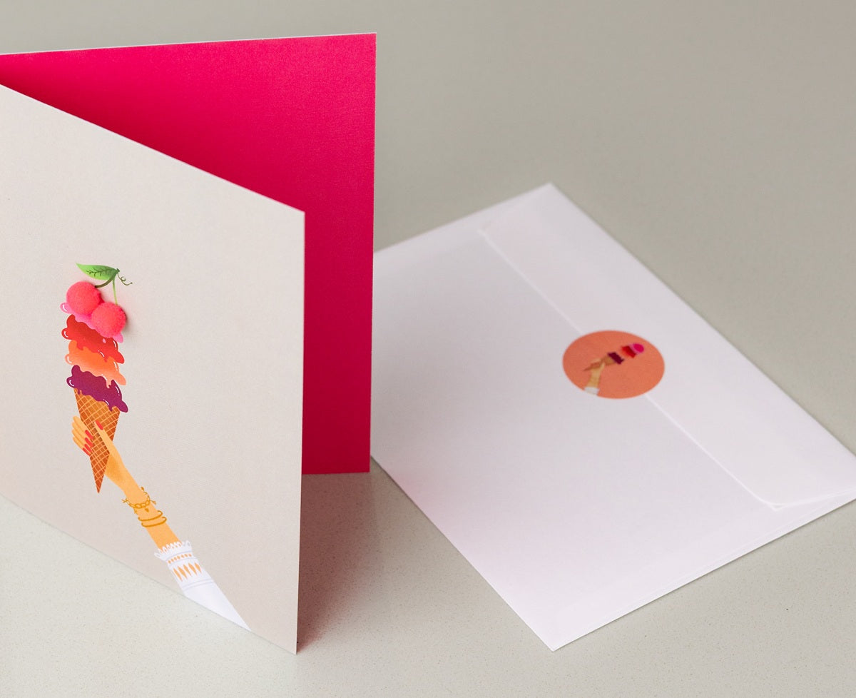 Postkarte Cherry on top