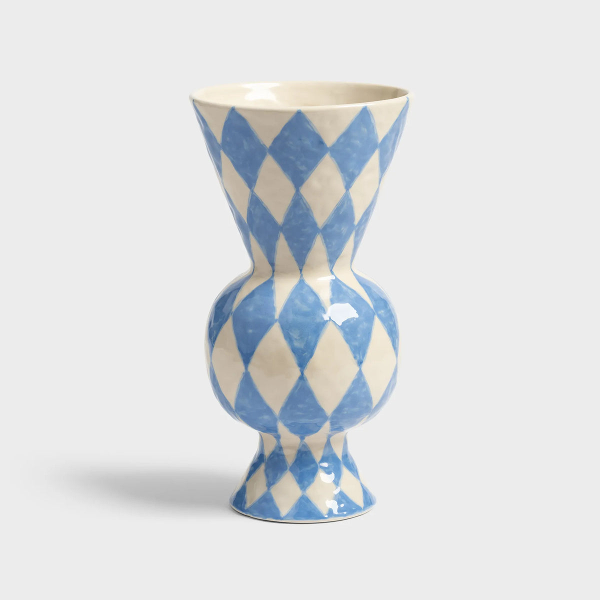 Vase Rhombic blau