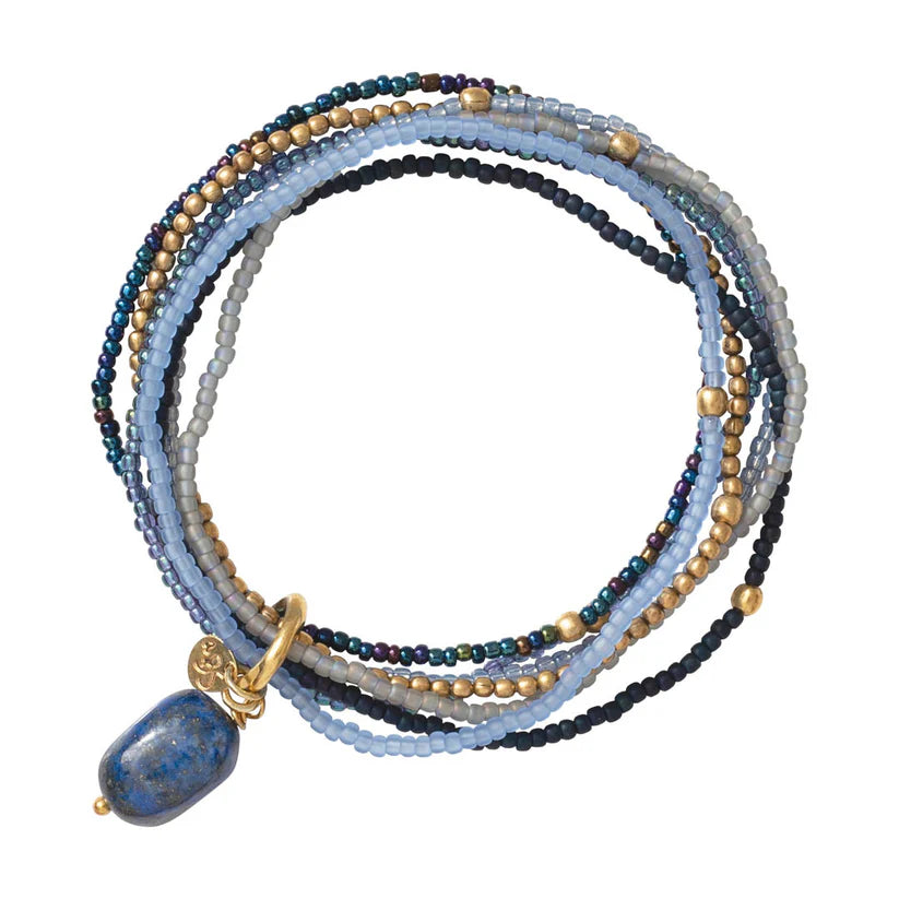 Armband Nirmala Lapis Lazuli dunkelblau
