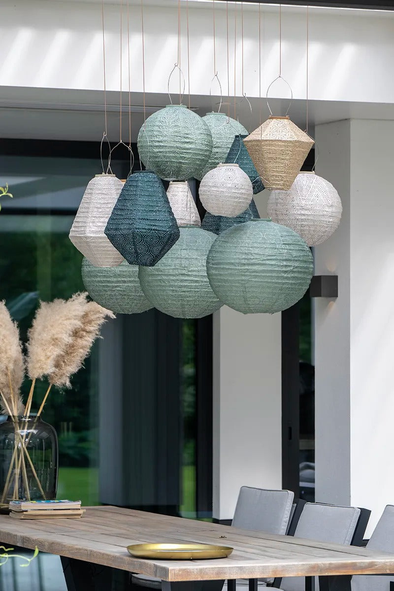 Solar Lampion Topaze Crown gold