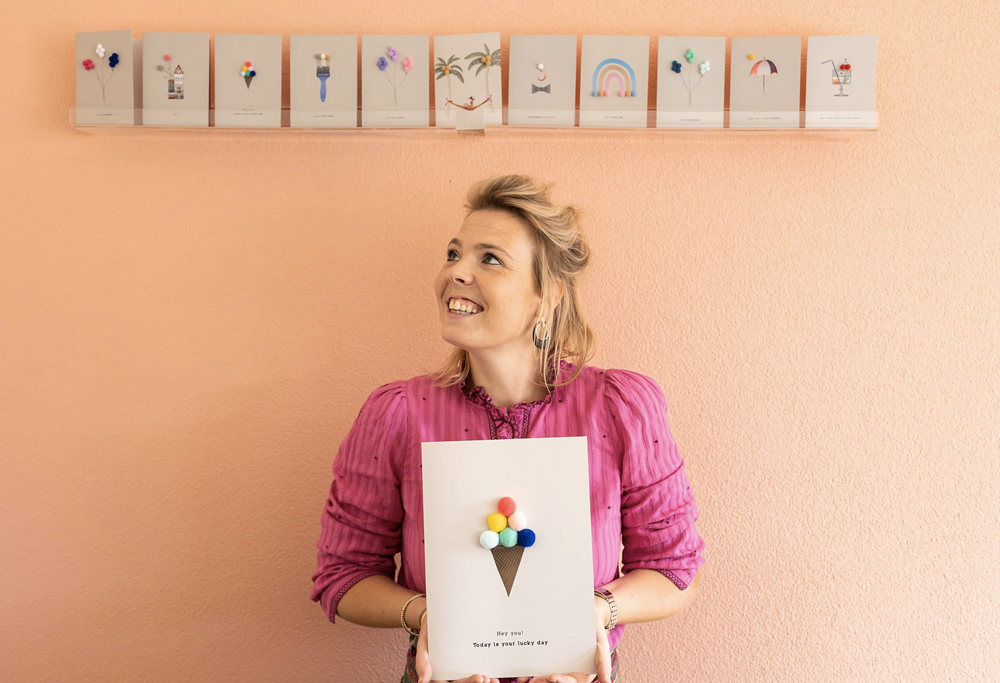 Postkarte Rainbow and Clouds