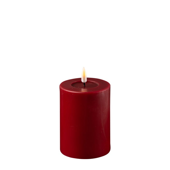 LED Kerze bordeaux