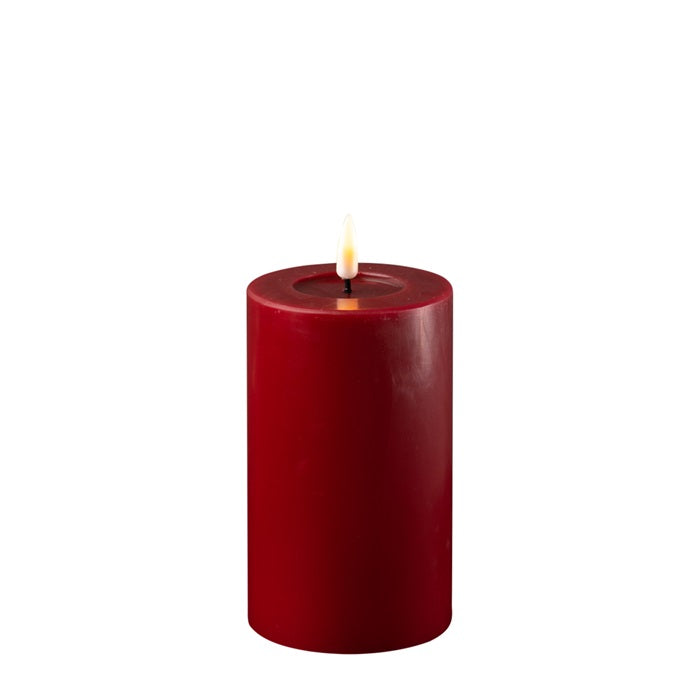 LED Kerze bordeaux